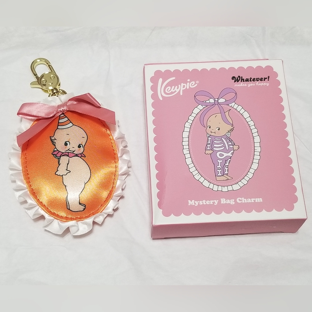 Kewpie Ribbon Padded Bag Charm: Clown Kewpie